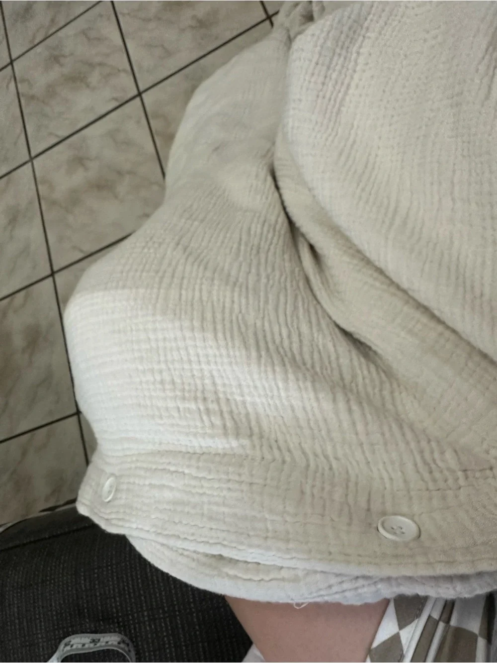 Parachute ivory/cream  Quilted Cotton duvet size full/queen